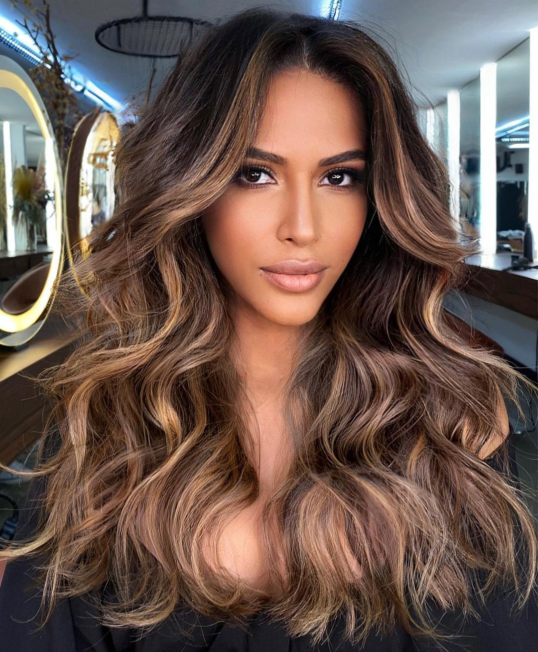 Golden Beige Blonde Balayage for Brunettes