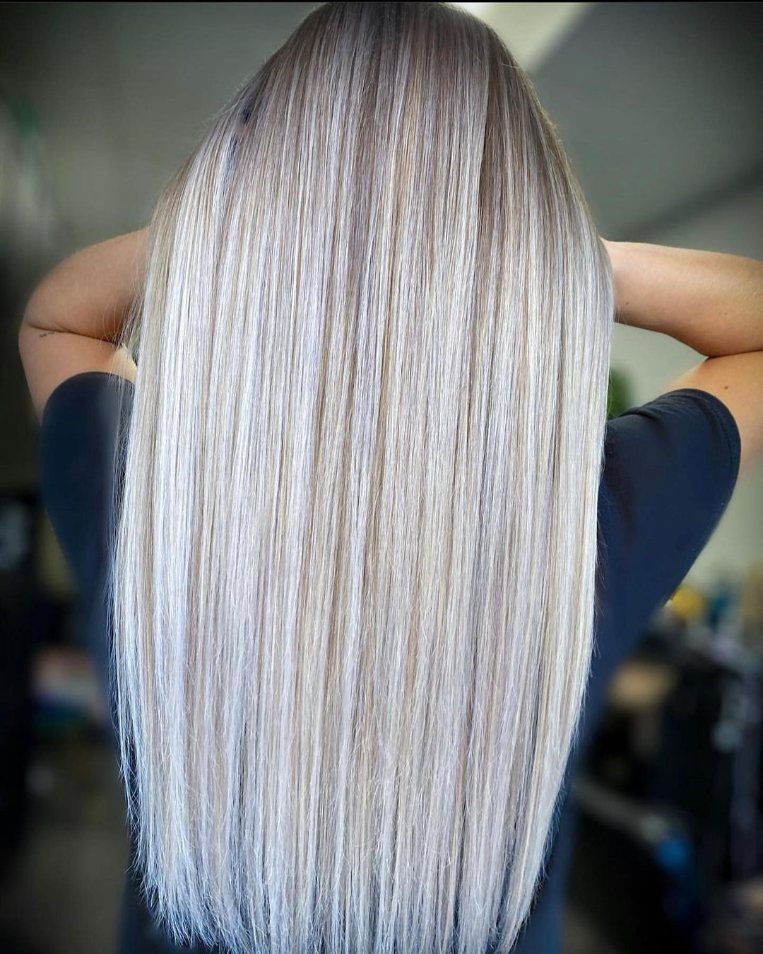 Bronde Hair with White Blonde Highlights