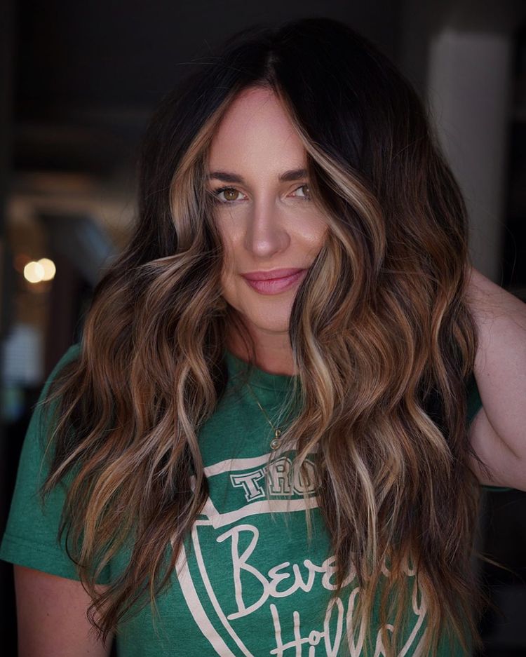 Brunette Mane with Copper and Blonde Front